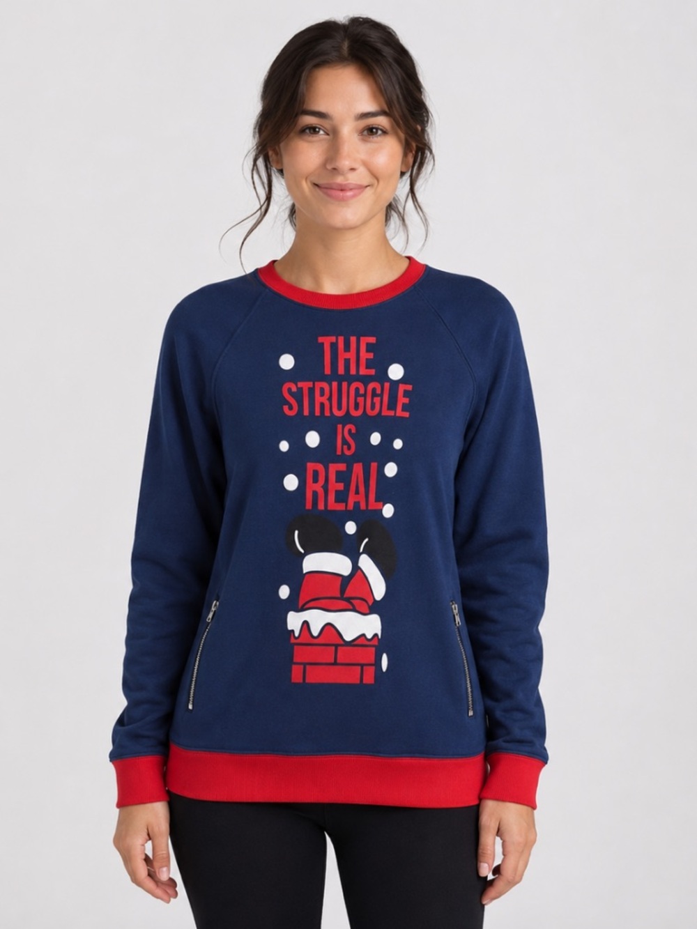 The Struggle Is Real Women’s Holiday Sweatshirt Size Small